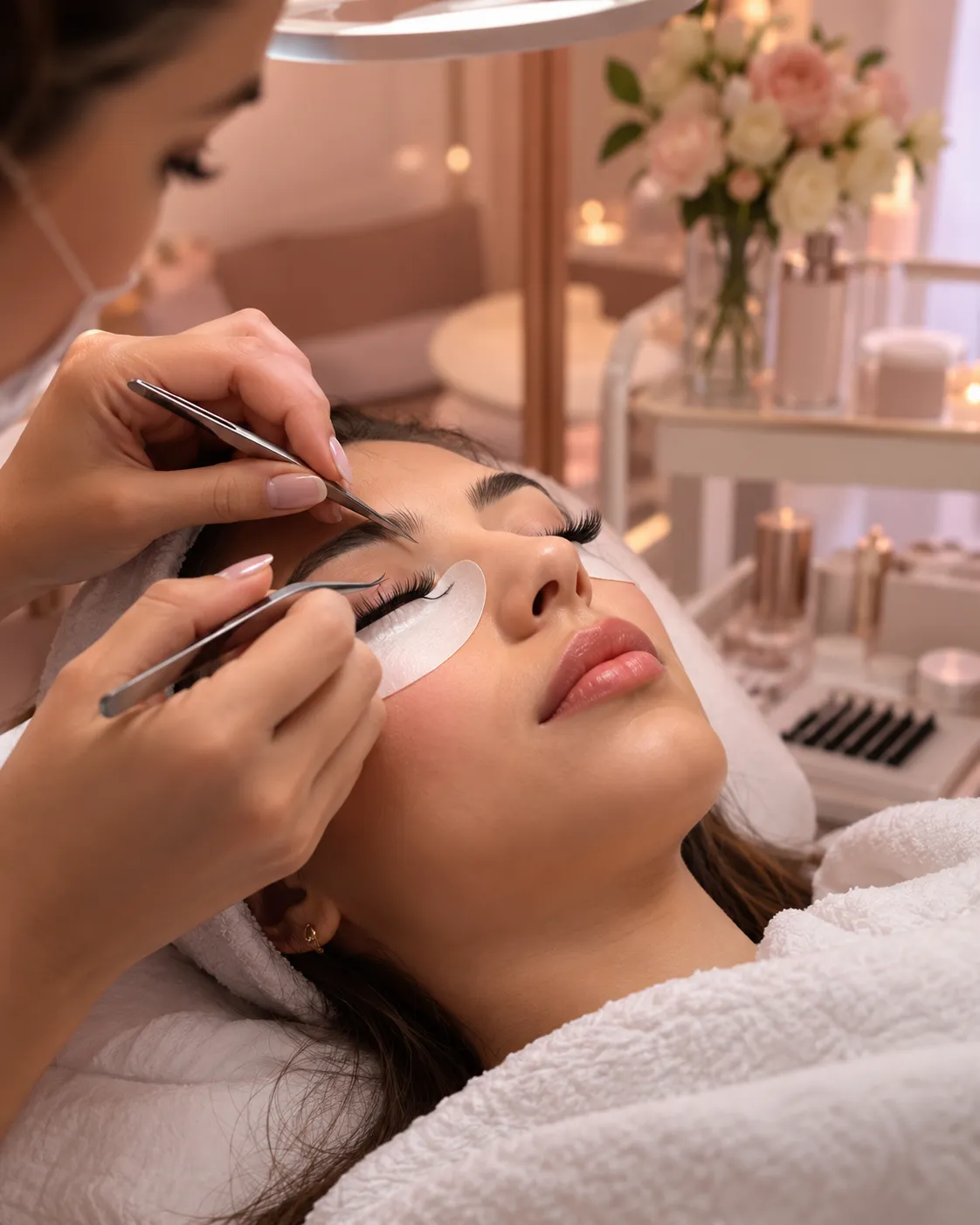Servicio de pestañas y belleza en Conectados Spa Cuernavaca